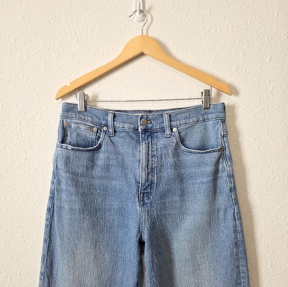 Madewell 90s Straight High Rise Jeans 30 Tall - Picture 6 of 10